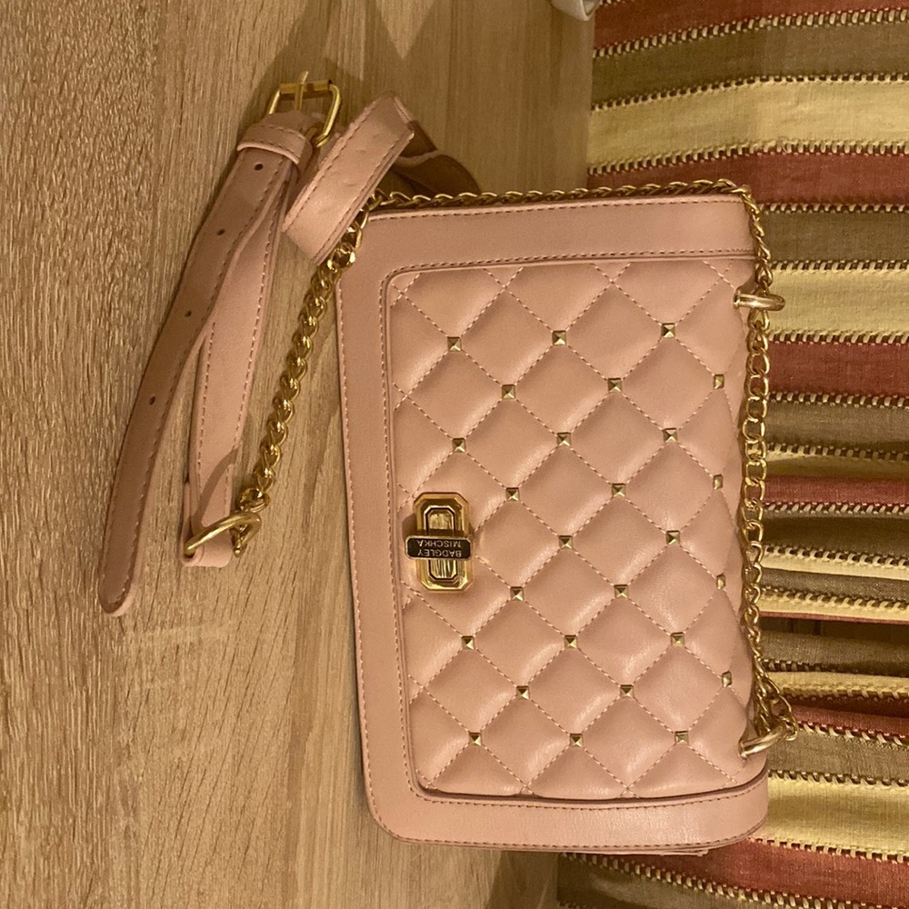 Cute nude pick crossbody purse